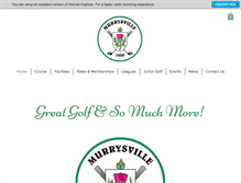 Tablet Screenshot of murrysvillegolfclub.com